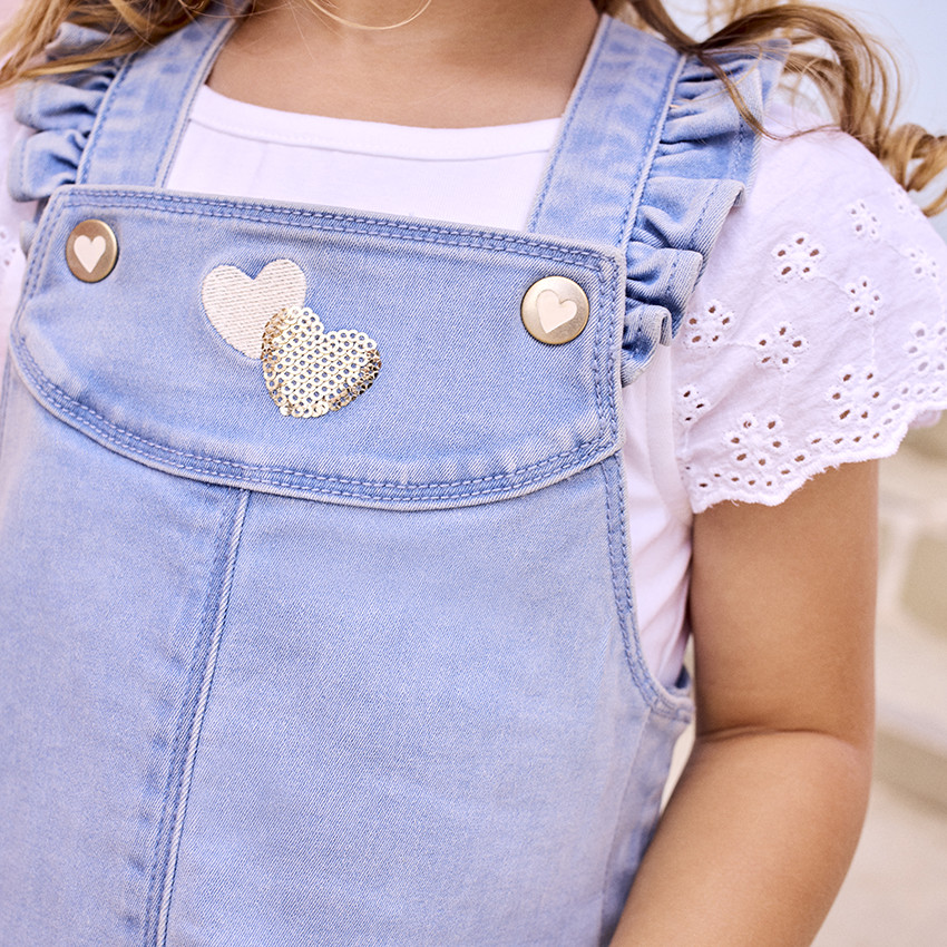 Κοντομάνικο μπλουζάκι με αγγλική δαντέλα για bebe κορίτσι 