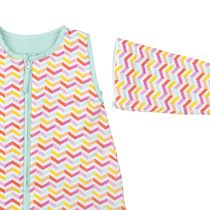 Εμπριμέ υπνόσακος με αφαιρούμενα μανίκια 