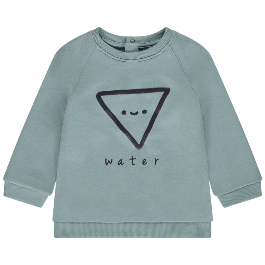 Φούτερ molleton puff print triangle για bebe αγόρι 