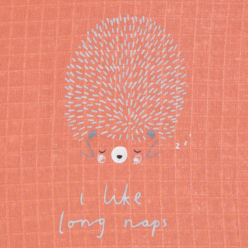 Lot de 3 langes en gaze de coton motif hérisson  Additional Lot de 3 langes en gaze de coton motif hérisson