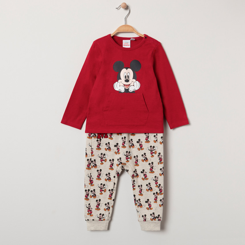 Ensemble t-shirt à poche et pantalon imprimé Mickey all-over 