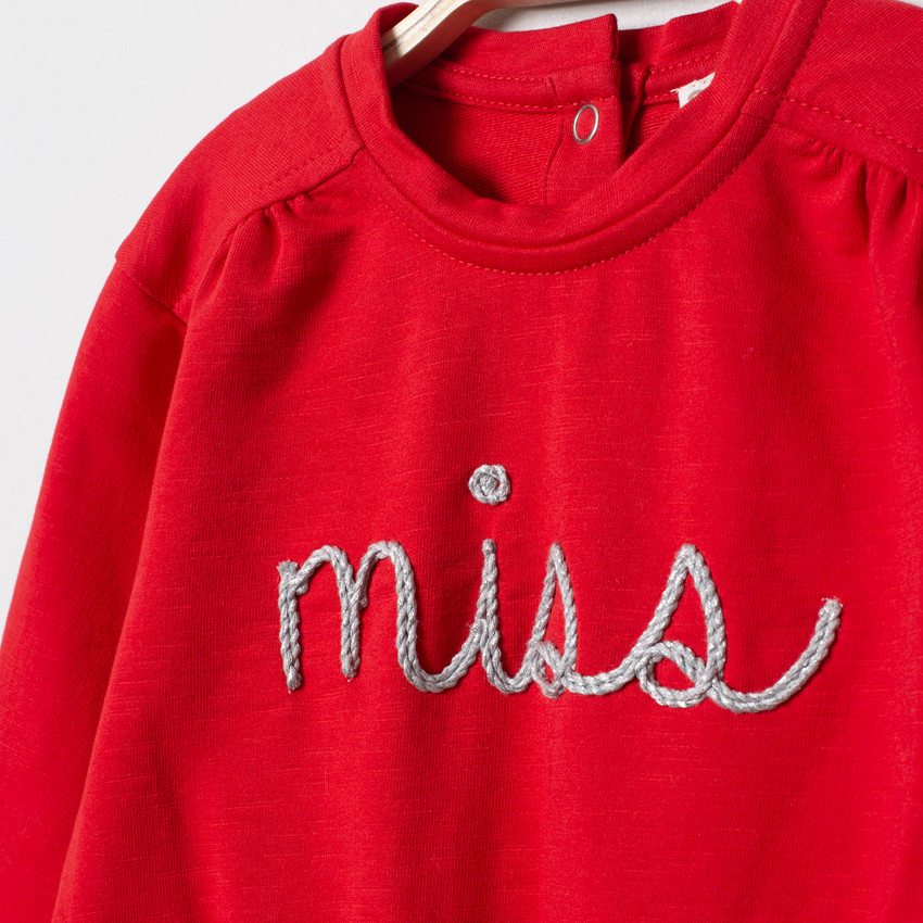 Sweat en molleton effet 2 en 1 à motif floral 