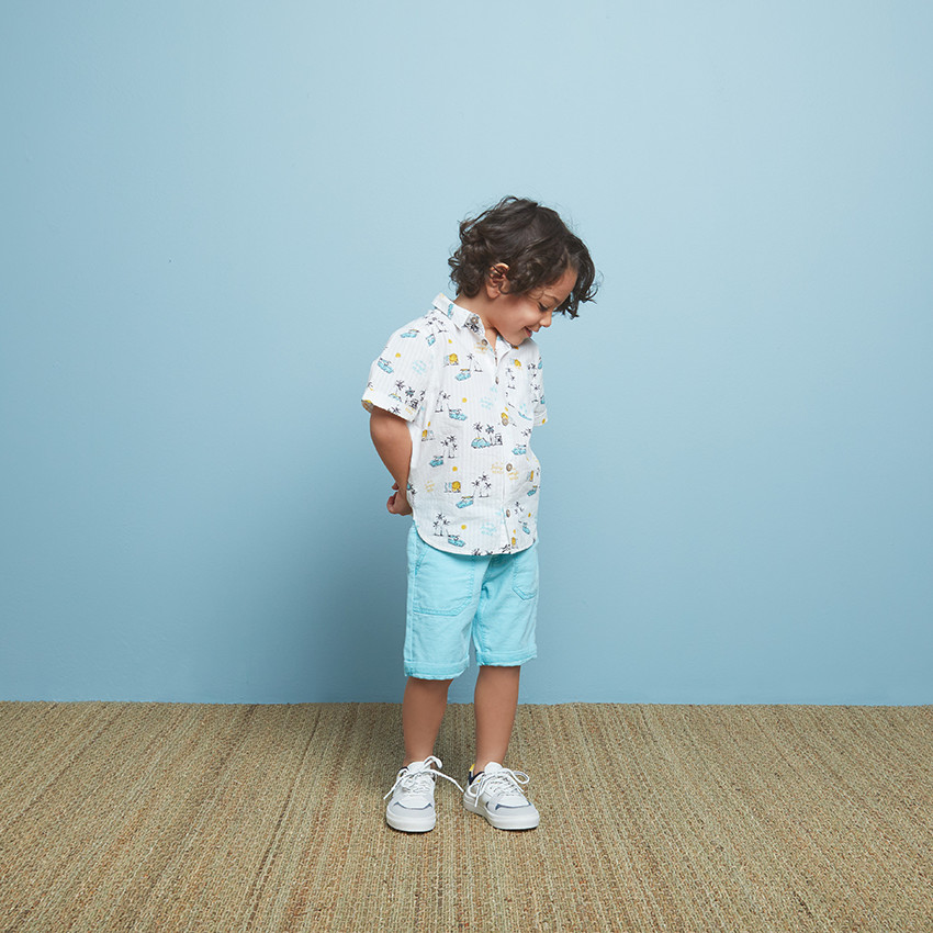 Chemise manches courtes imprimé Jungle beach pour garçon  Additional Chemise manches courtes imprimé Jungle beach pour garçon