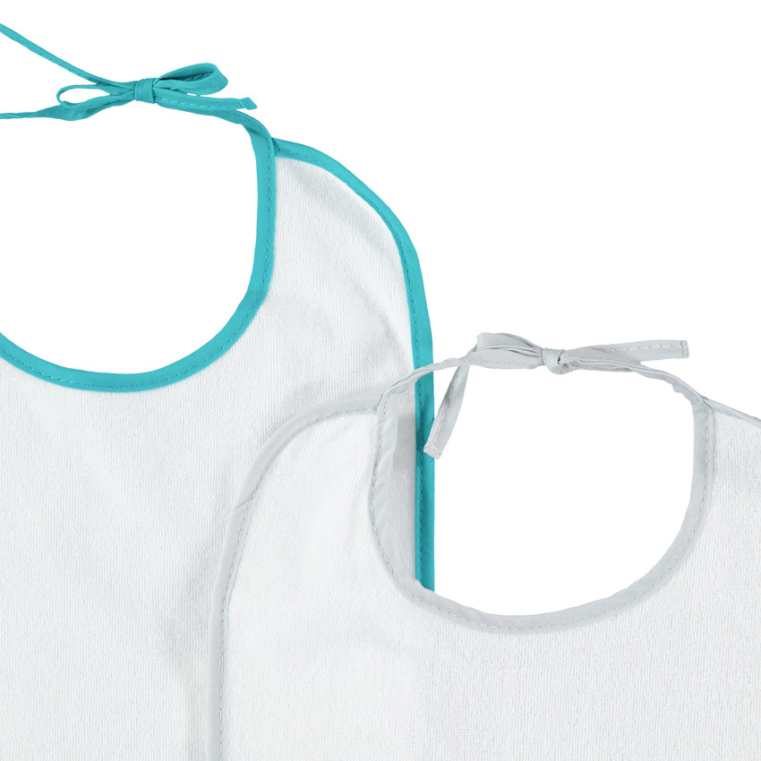 Σετ από 5 σαλιάρες από σφουγγάρι με αντίθετο φινίρισμα 