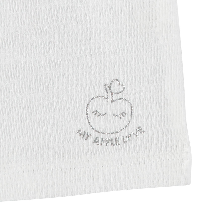 Σετ από 3 μπλουζάκια από οργανικό βαμβάκι και τυπωμένο logo 