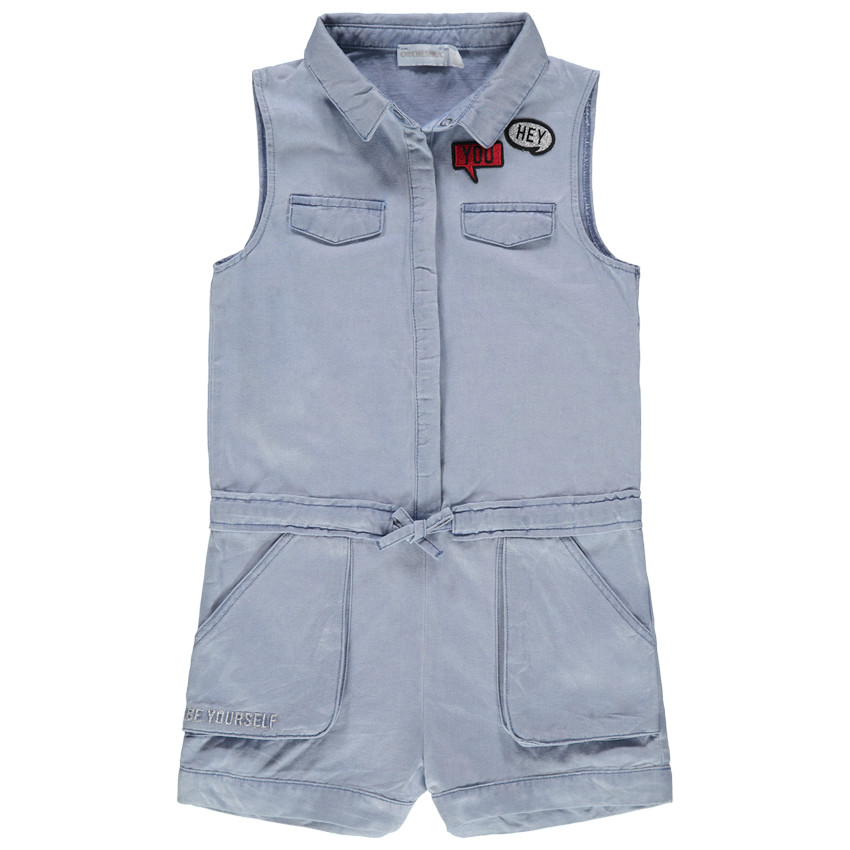 Ολόσωμη φόρμα από Tencel με απλικέ σήματα  