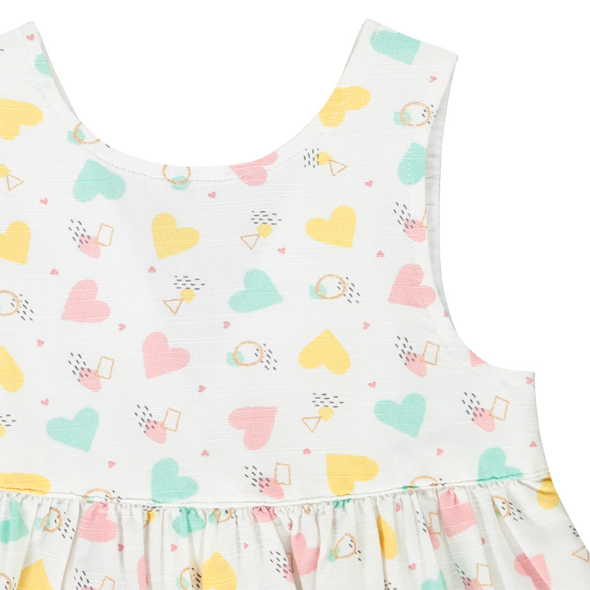 Top με βολάν με πλάτη φαντεζί για bebe κορίτσι 