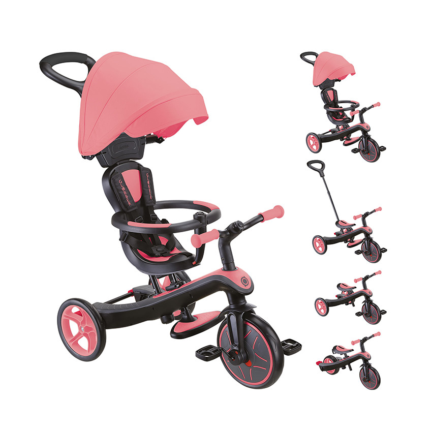 Τρίκυκλο Trike Explorer 4 In 1 - Χρώμα Coral Pink Globber  