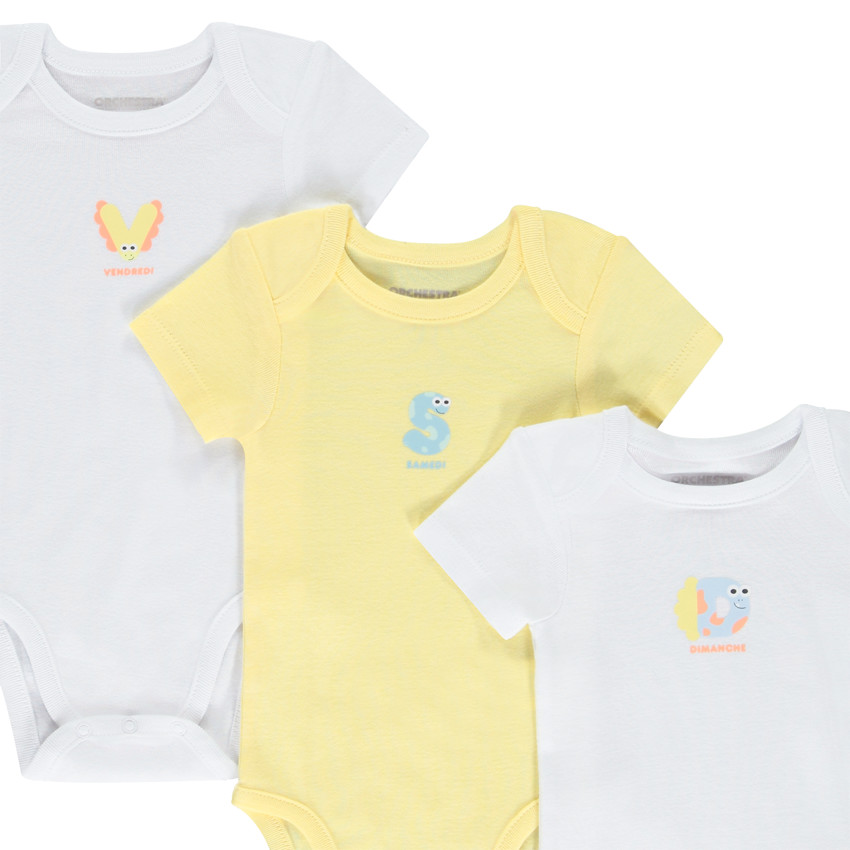 Σετ από 7 κοντομάνικα φαντεζί φορμάκια για μωρό 