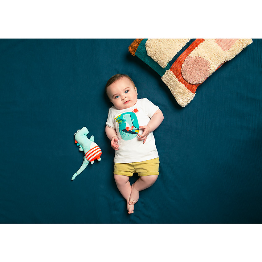 Σετ μπλούζας με σχέδιο δεινόσαυρου και σορτς για μωρό αγόρι 