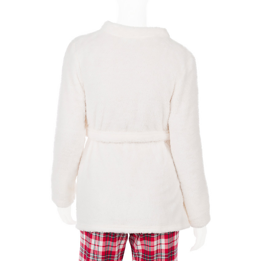 Peignoir de grossesse en sherpa avec ceinture  Additional Peignoir de grossesse en sherpa avec ceinture