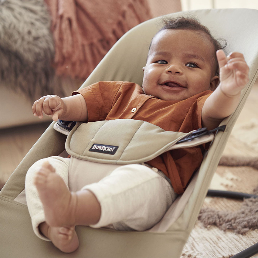 Ριλάξ απο βαμβακερό ύφασμα - Χακί / Μπεζ 