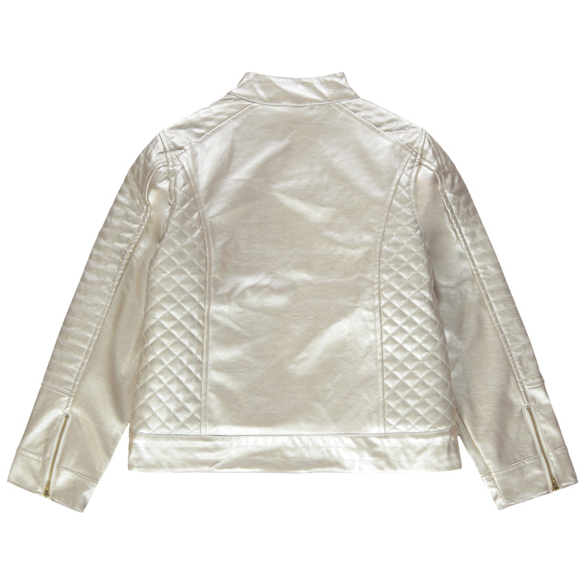 Μπουφάν από γυαλιστερή δερματίνη με επένδυση από sherpa 