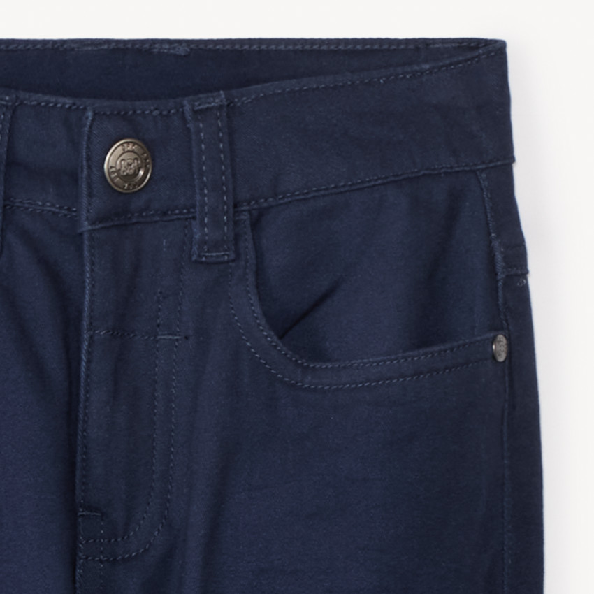 Παντελόνι slim twill μονόχρωμο αγόρι 