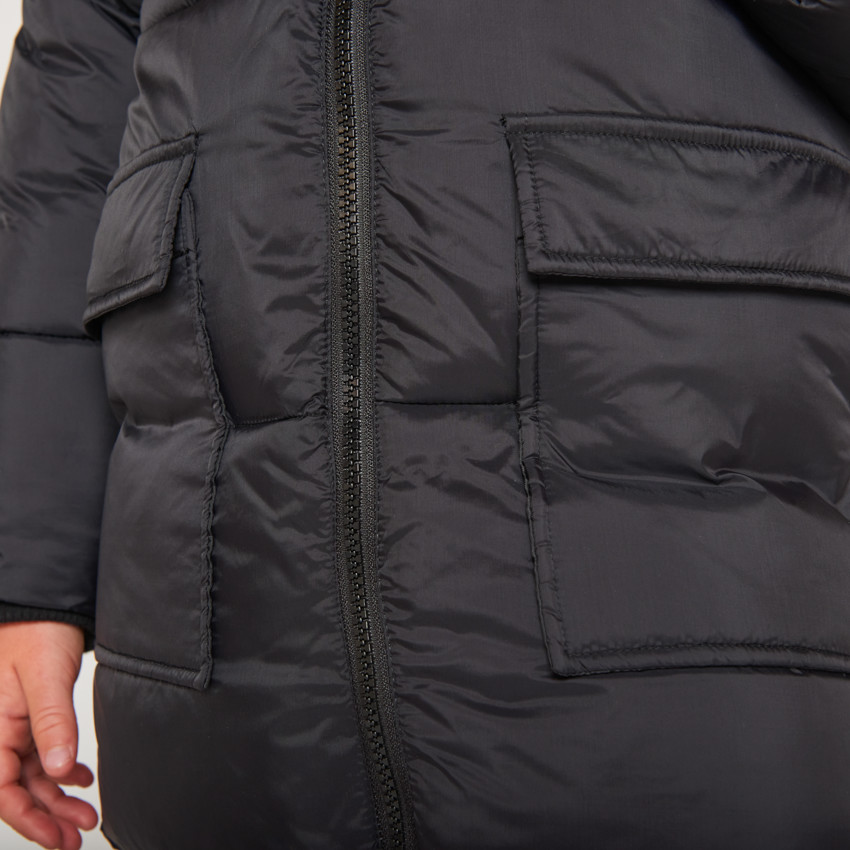 Μπουφάν micropolaire με κουκούλα για αγόρι 