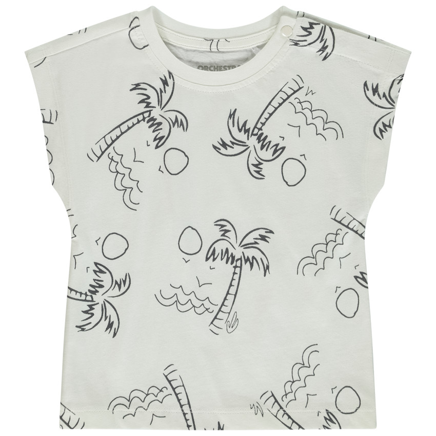 Κοντομάνικο μπλουζάκι με σχέδιο φοίνικες για μωρό αγόρι 