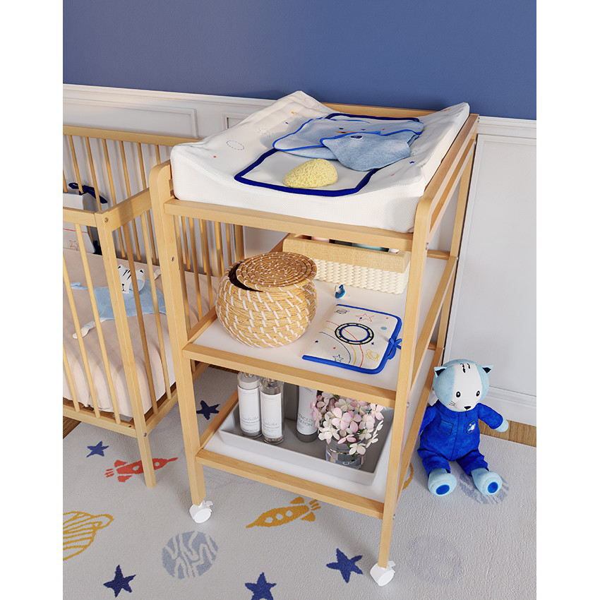 Housse de matelas à langer en jersey fantaisie In the sky 