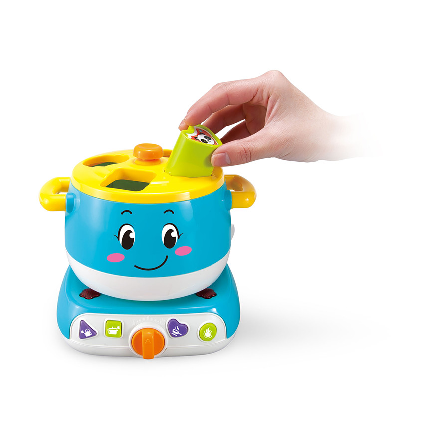 KITCHEN TOYS POT WITH MUSIC & LIGHT 19-1X15-7X17-7CM BLUE 