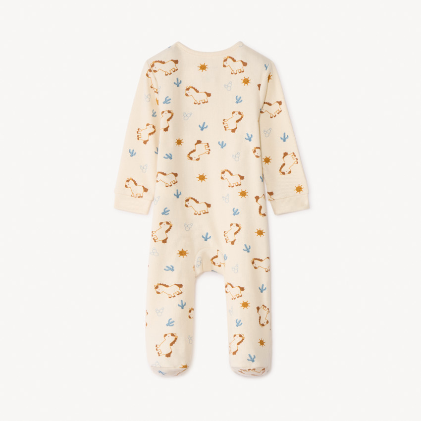 Φανελένια φορμάκι με τύπωμα αλόγων για αγόρια μωρού 