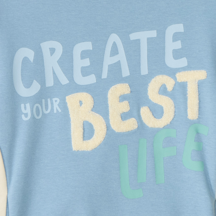 Φούτερ με πάνελ για αγόρι 