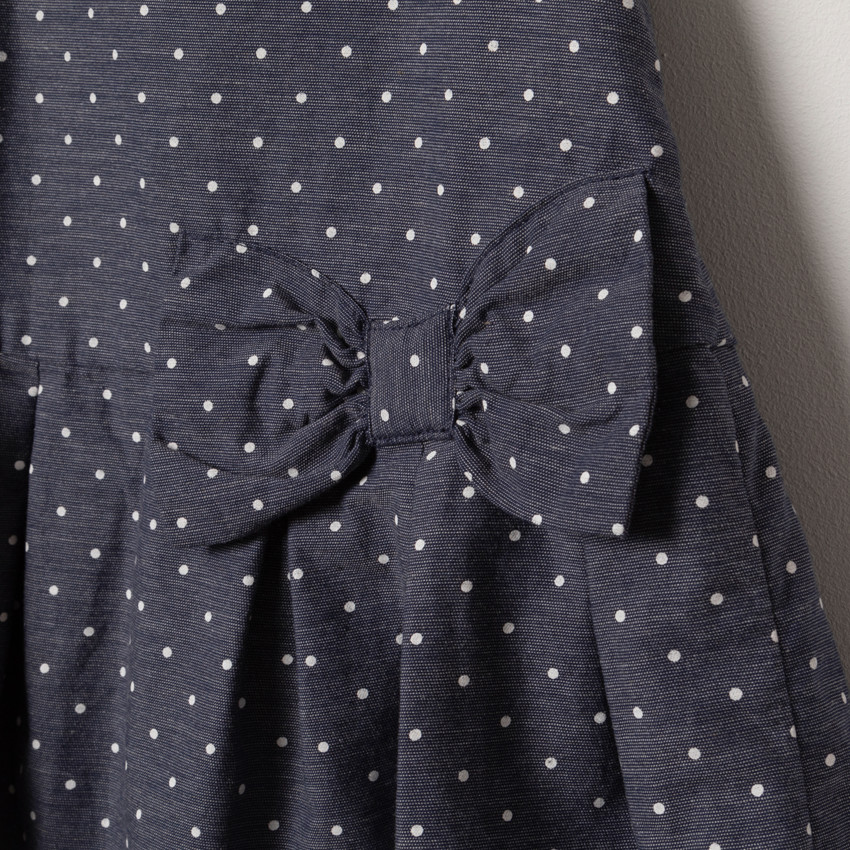 Φόρεμα αμάνικο πουά με  φιόγκο  Additional Φόρεμα αμάνικο πουά με  φιόγκο