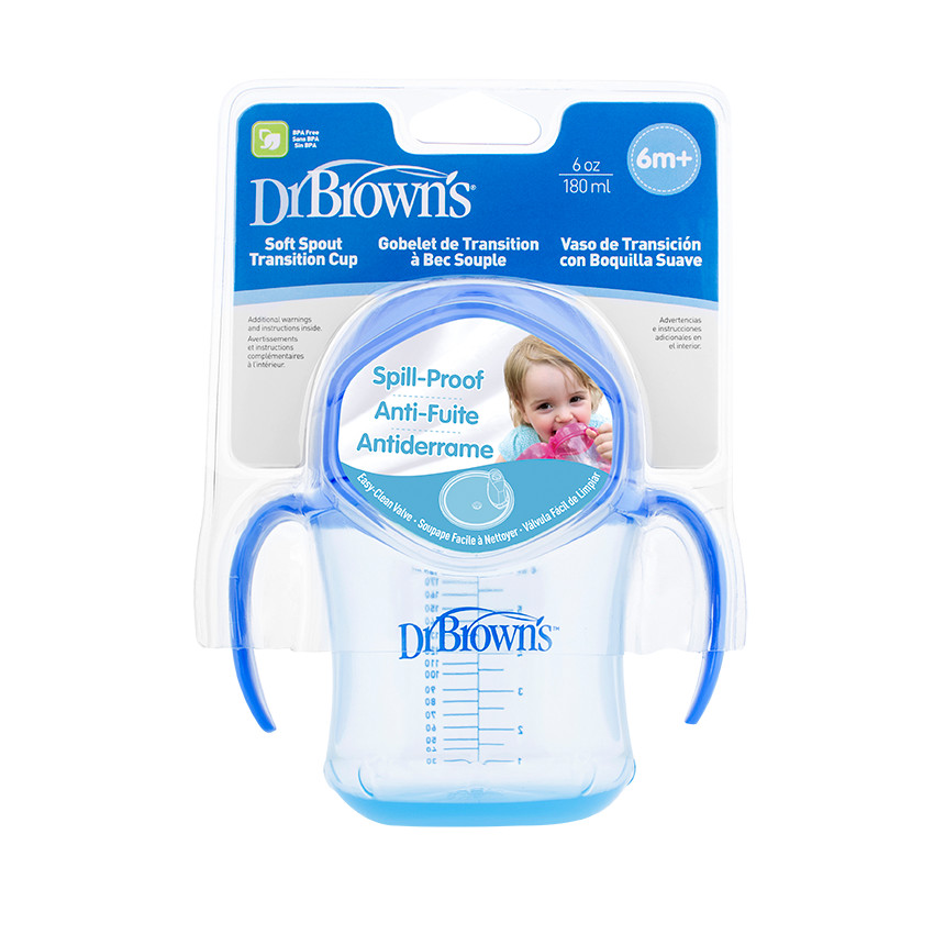 Κύπελλο 180 ml μαλακό στόμιο με καπάκι και λαβές - Διατίθεται σε 4 χαρούμενα χρώματα 