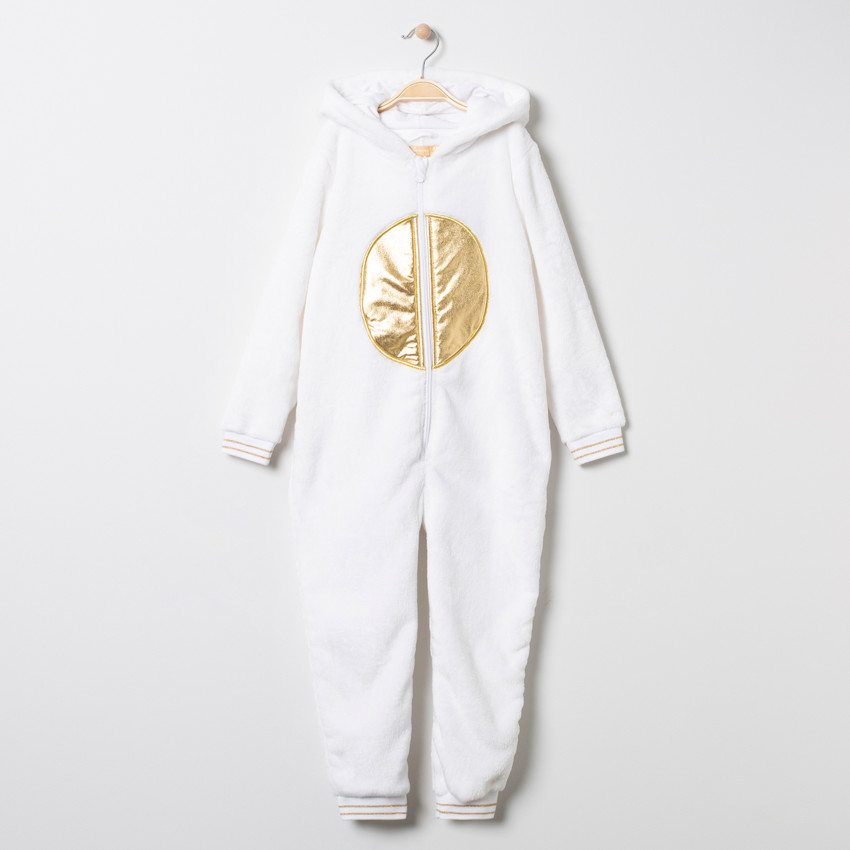 Surpyjama en sherpa motif renne à oreilles en relief 