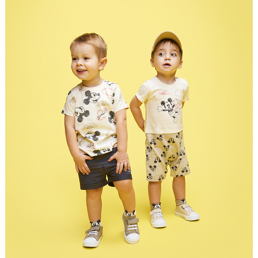 Combi κοντό effet 2 σε 1 Mickey Disney για bebe αγόρι 