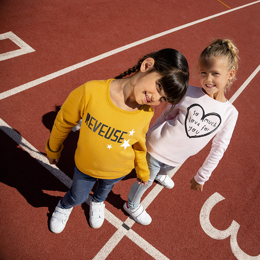 Στενό τζιν σε εφέ ξεθωριασμένου ντενίμ για κορίτσι 