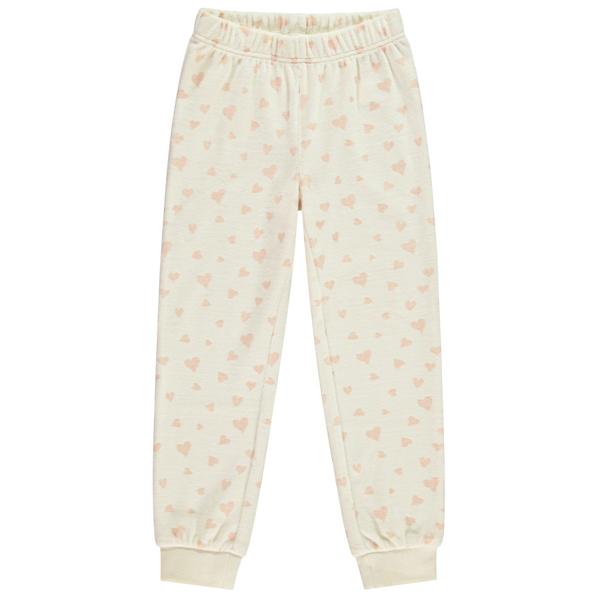 Σετ πιτζάμας με σχέδιο γάτας από βελούδο και sherpa για κορίτσι 