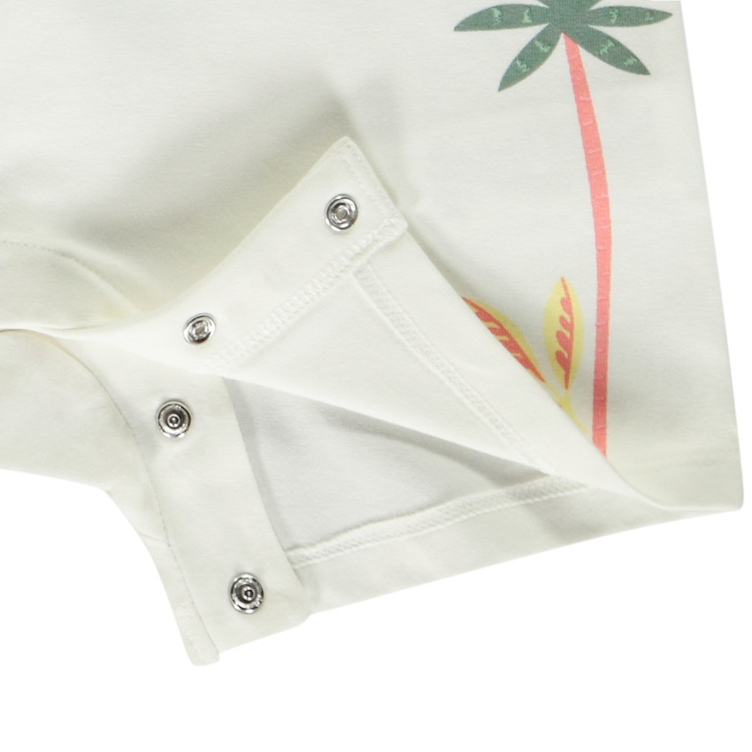 Σετ από 2 κοντές ολόσωμες φόρμες Tanzanie για bebe κορίτσι 