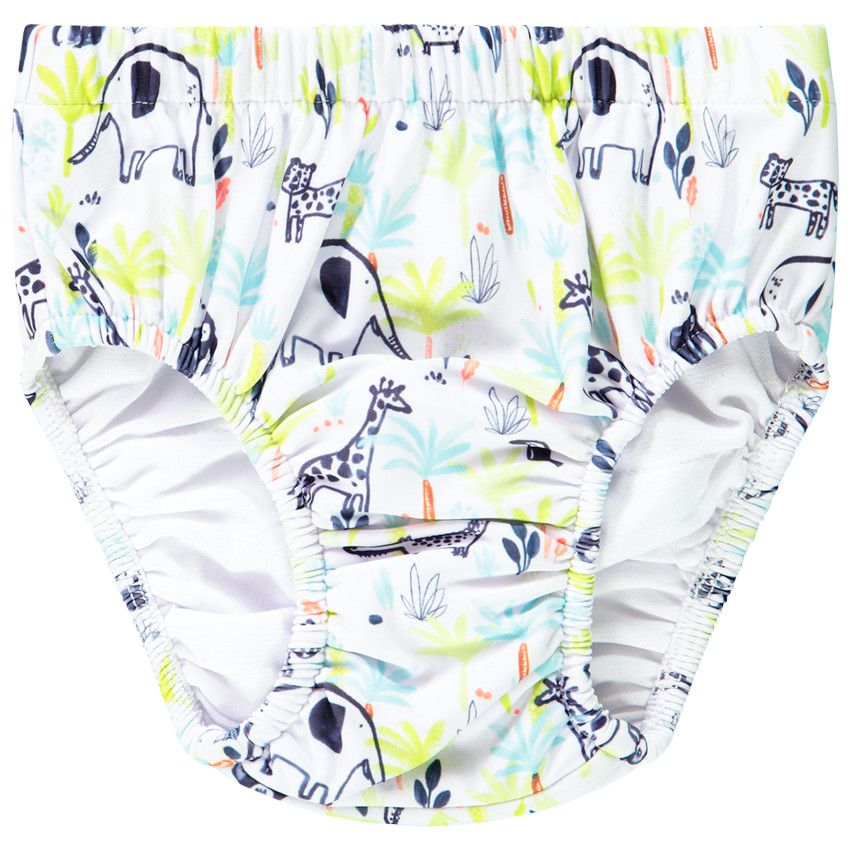 Slip de bain anti-UV imprimé animaux pour bébé garçon Main Slip de bain anti-UV imprimé animaux pour bébé garçon
