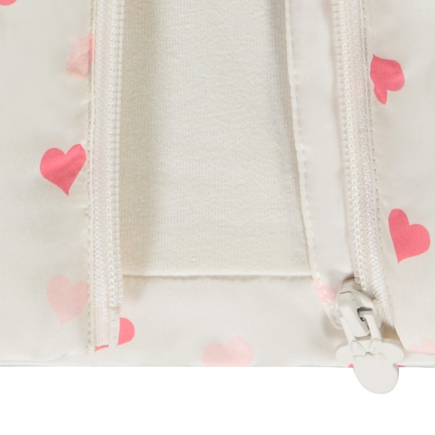 Αμάνικο μπουφάν Minnie Disney με σχέδιο καρδιές για κορίτσι μωρού 