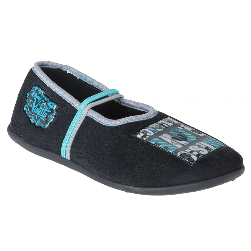 Μαλακά παπουτσάκια μαύρα με μπαλώματα Violetta της Disney 