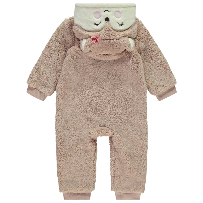 Παιχνιδιάρικο υπνοσάκος σε sherpa για κορίτσι μωρό 