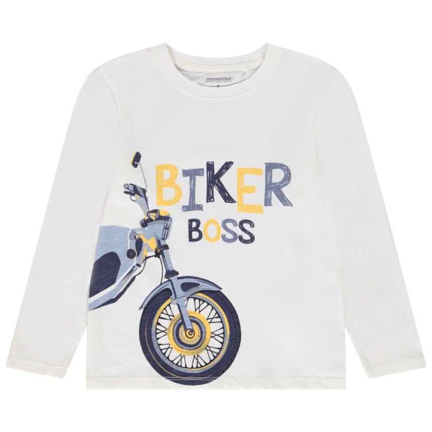 T-shirt μακρυμάνικο από jersey με φαντεζί σχέδιο για αγόρι 