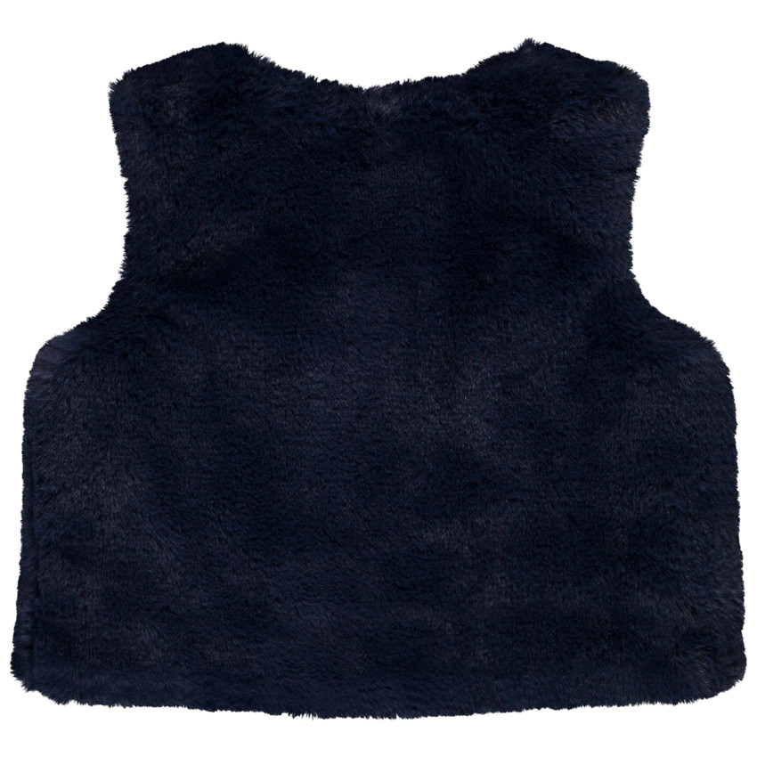 Gilet sans manches en fausse fourrure pour bébé fille 