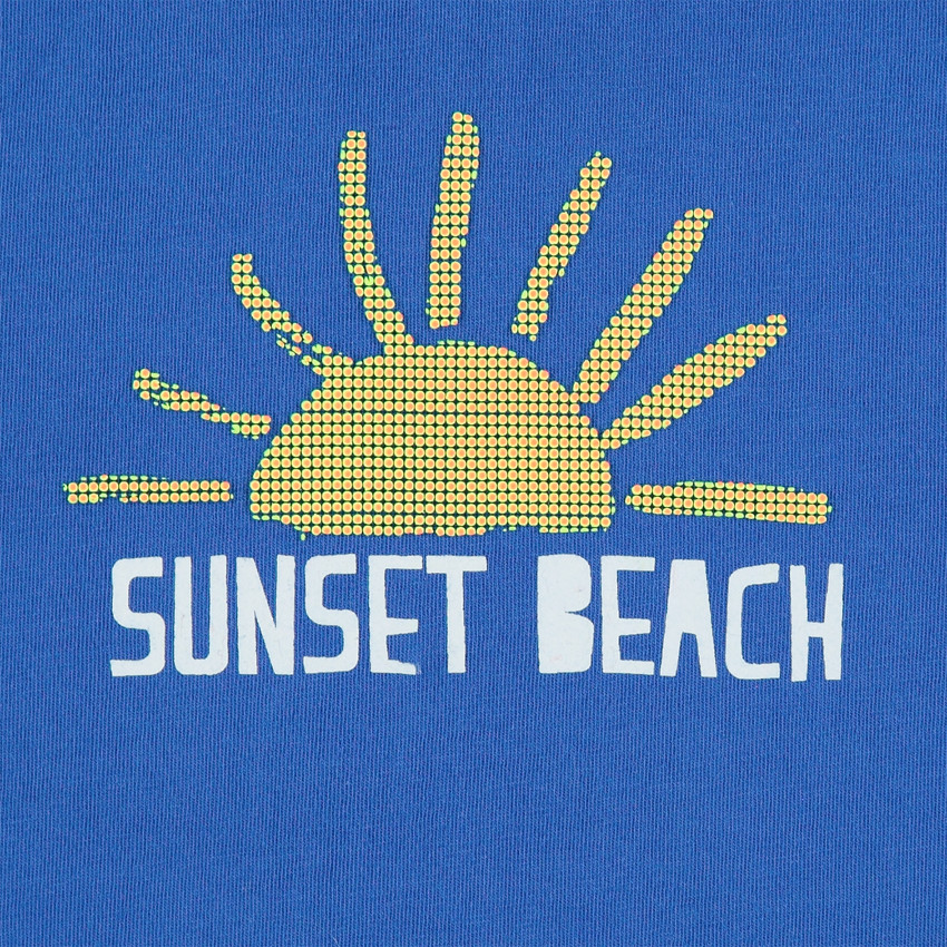 Μακρυμάνικη μπλούζα από ζέρσεϊ με τυπωμένο ήλιο 