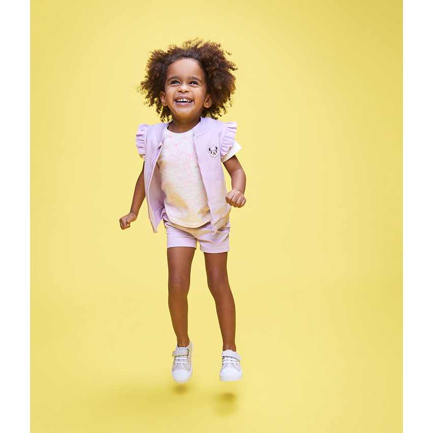 Σετ 3 τεμαχίων molletonné με ζακέτα Minnie Disney για bebe κορίτσι 