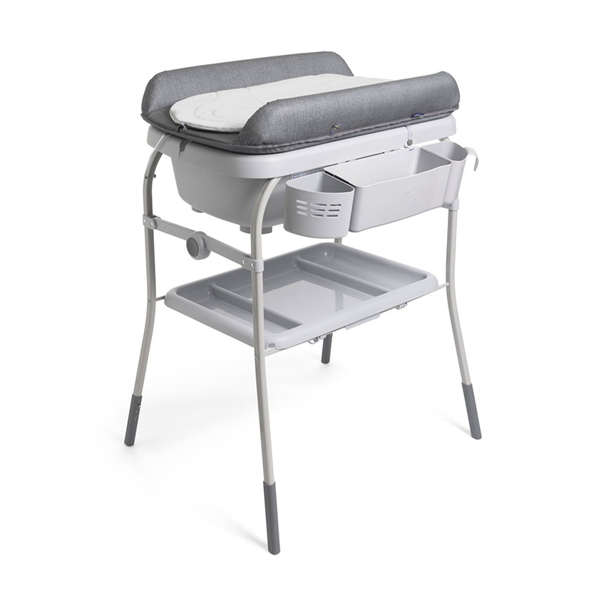 Table à langer avec baignoire Cuddle & Bubble graphite melange 