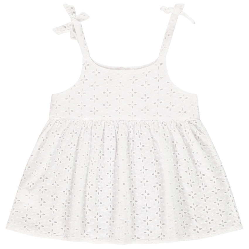 Τοπ από κεντημένη αγγλική δαντέλα για κορίτσι 