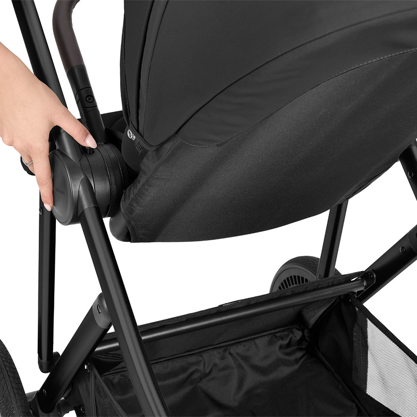 Καρότσι 3σε1 με καλαθούνα Chiara Black 