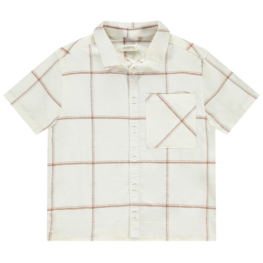 Πουκάμισο κοντομάνικο καρό για αγόρι 