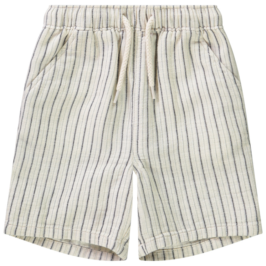 Βερμούδα από υφασμάτινο με ρίγες για μωρό αγόρι 
