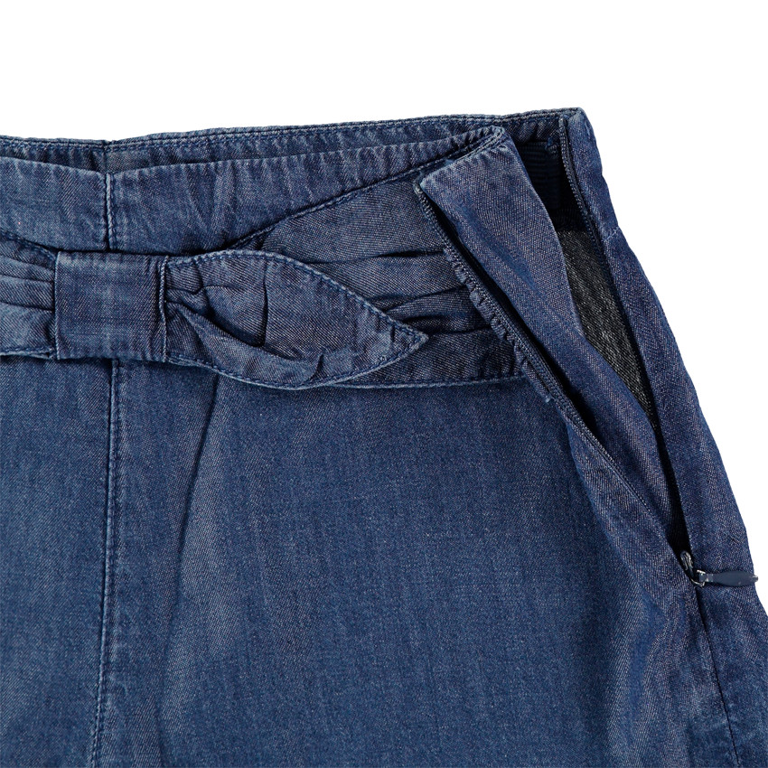 Σόρτς σε Tencel με φαντεζί ζώνη Main Σόρτς σε Tencel με φαντεζί ζώνη
