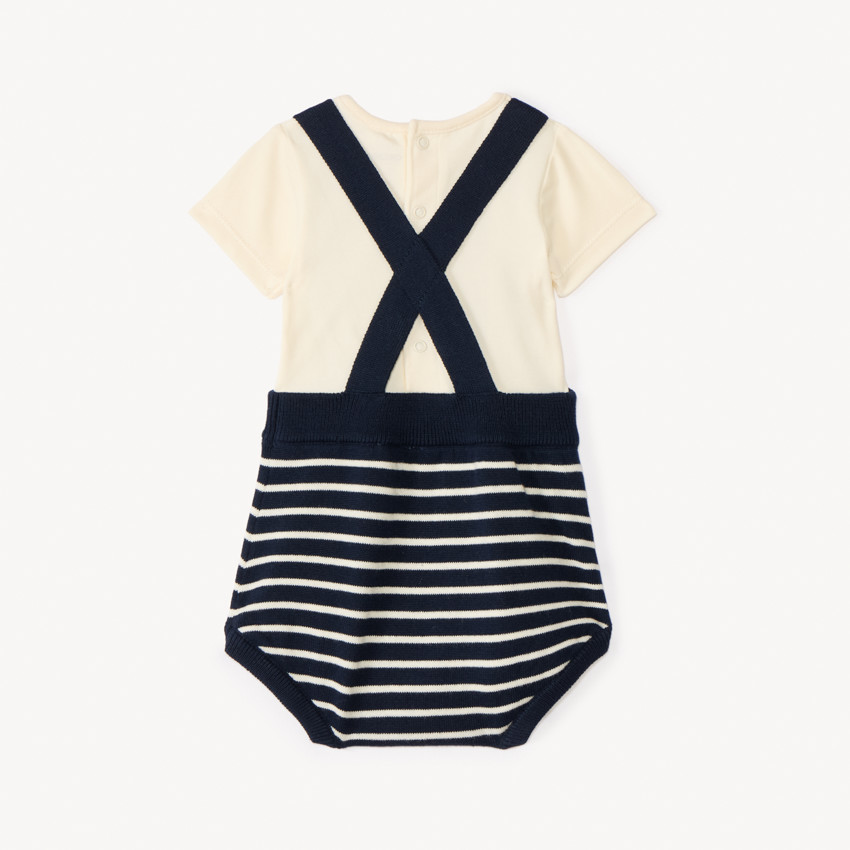 Σετ 2 τεμαχίων με μπούμαν σε πλέξη για αγοράκι. 