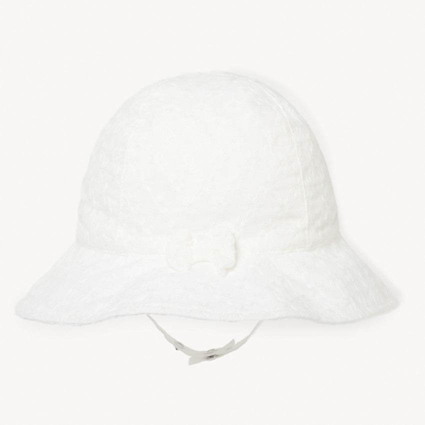 Σαρλότ από broderie anglaise με φιόγκο για bebe κορίτσι 