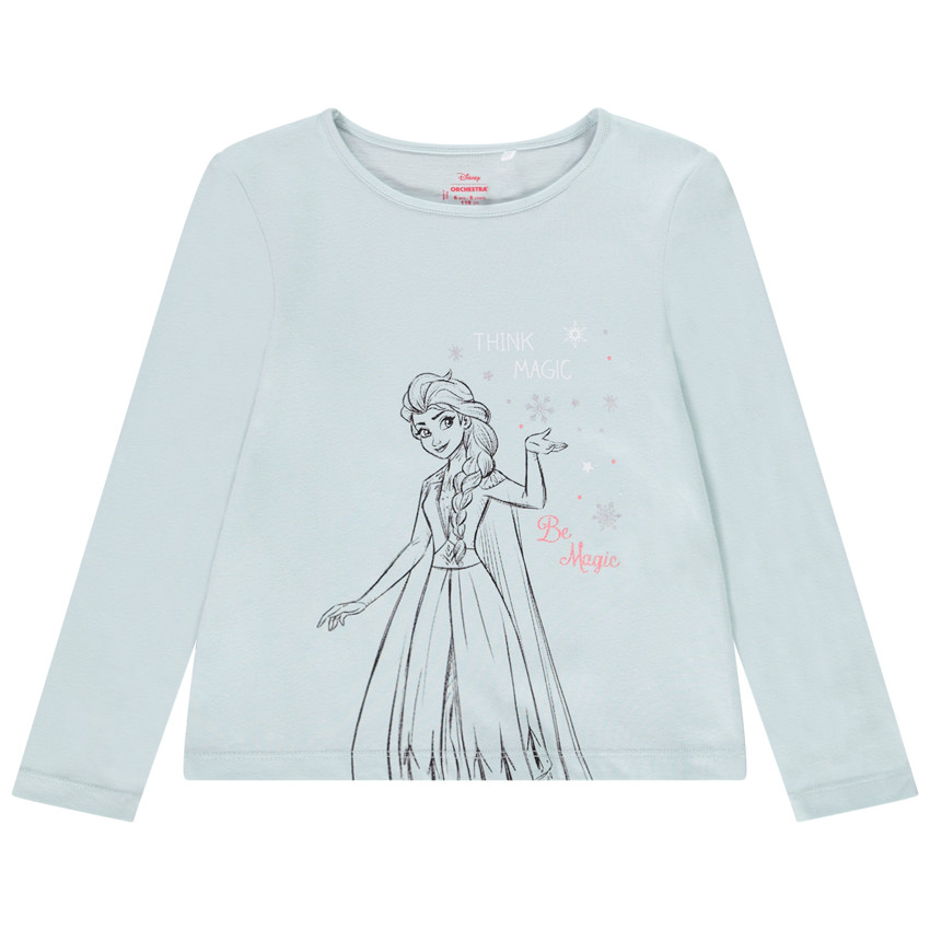 T-shirt manches longues print La Reine des Neige Disney pour fille Main T-shirt manches longues print La Reine des Neige Disney pour fille