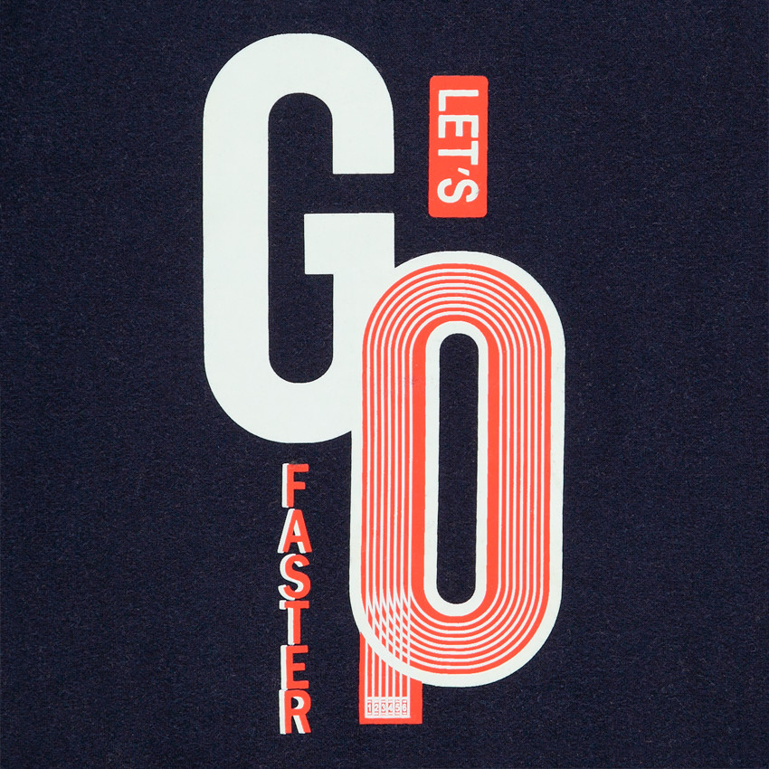 Jogging molleton με μήνυμα σχέδιο για αγόρι 