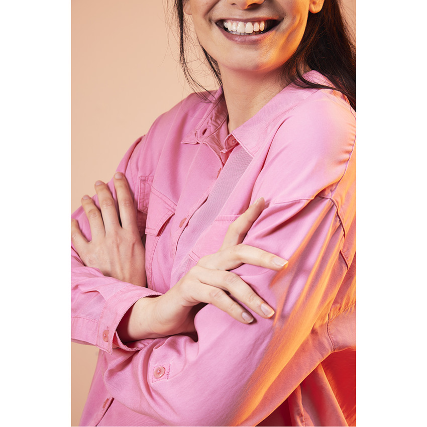 Πουκάμισο εγκυμοσύνης μακρύ και ρευστό από lyocell 